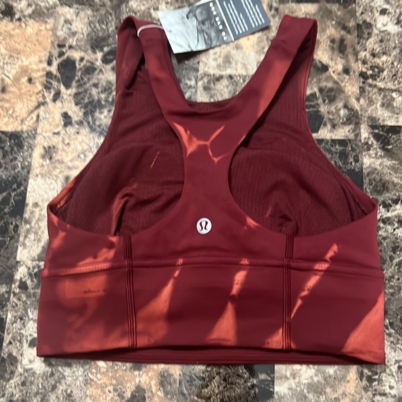 LULULEMON WUNDER TRAIN LL BRA SIZE 2 NWT RED MERLOT COLOR - Picture 3 of 7